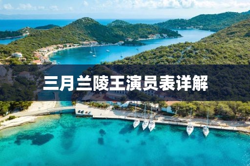 三月蘭陵王演員表詳解