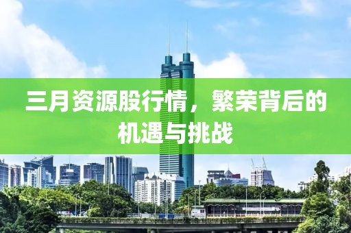三月資源股行情,繁榮背后的機遇與挑戰