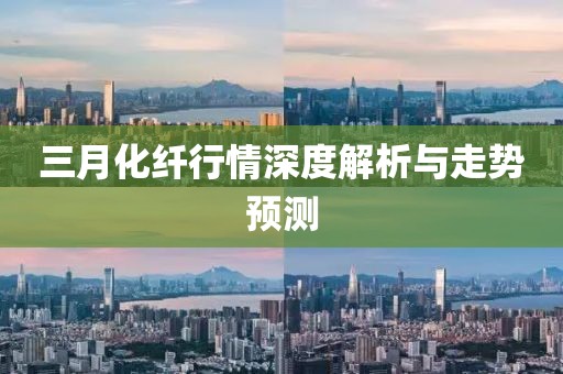三月化纖行情深度解析與走勢預(yù)測