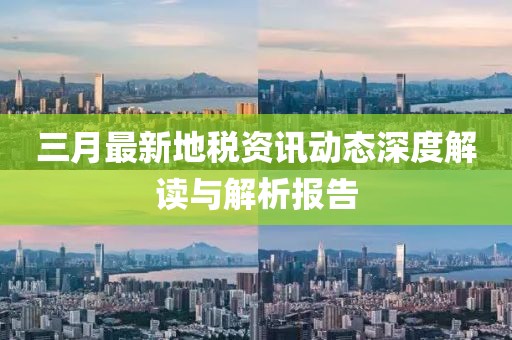 三月最新地稅資訊動態深度解讀與解析報告