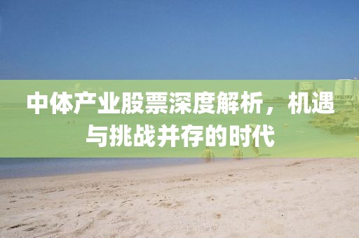 中體產(chǎn)業(yè)股票深度解析,機遇與挑戰(zhàn)并存的時代