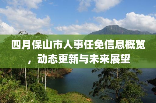 四月保山市人事任免信息概覽,動態更新與未來展望
