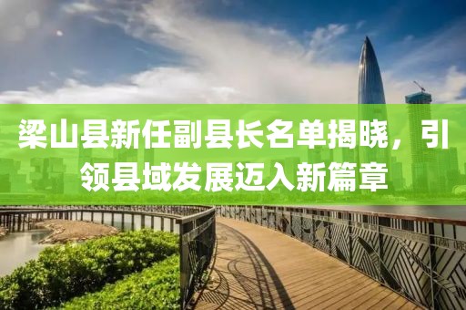 梁山縣新任副縣長名單揭曉,引領縣域發展邁入新篇章