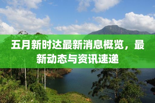五月新時達最新消息概覽,最新動態與資訊速遞