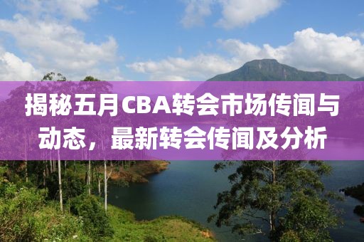 揭秘五月CBA轉會市場傳聞與動態,最新轉會傳聞及分析