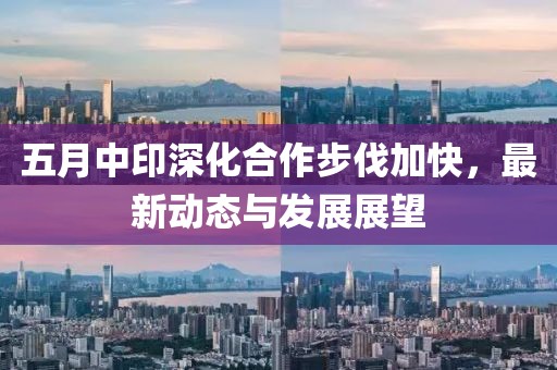 五月中印深化合作步伐加快,最新動態(tài)與發(fā)展展望