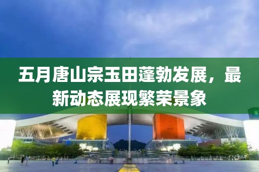 五月唐山宗玉田蓬勃發(fā)展,最新動態(tài)展現(xiàn)繁榮景象