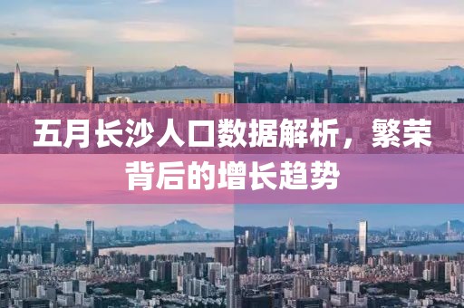 五月長沙人口數(shù)據(jù)解析,繁榮背后的增長趨勢