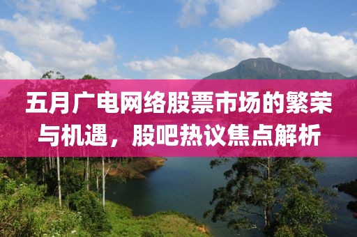 五月廣電網絡股票市場的繁榮與機遇,股吧熱議焦點解析