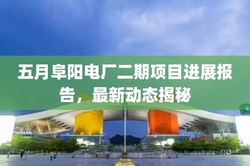 五月阜陽電廠二期項目進展報告,最新動態(tài)揭秘