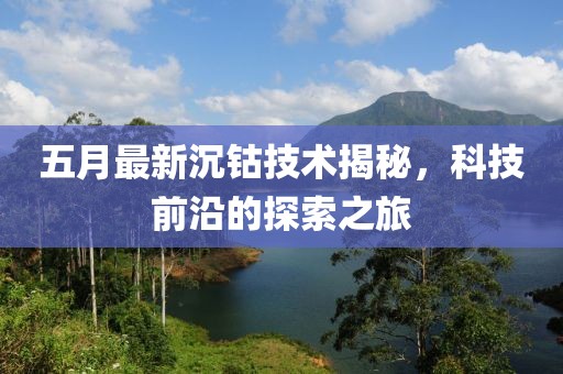 五月最新沉鈷技術揭秘,科技前沿的探索之旅