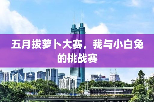 五月拔蘿卜大賽,我與小白兔的挑戰(zhàn)賽