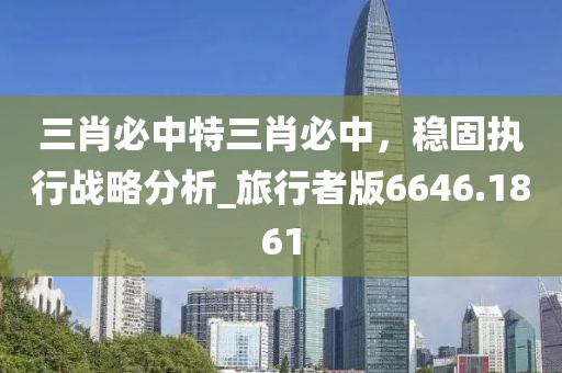 三肖必中特三肖必中,穩固執行戰略分析_旅行者版6646.1861