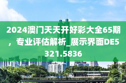 2024澳門天天開好彩大全65期,專業評估解析_展示界面DE5321.5836