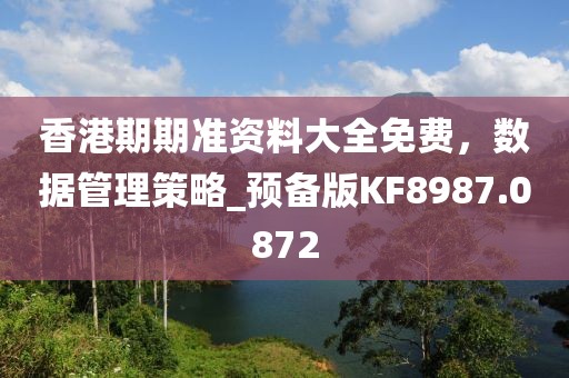 香港期期準資料大全免費,數(shù)據(jù)管理策略_預備版KF8987.0872