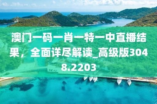 澳門一碼一肖一特一中直播結果,全面詳盡解讀_高級版3048.2203