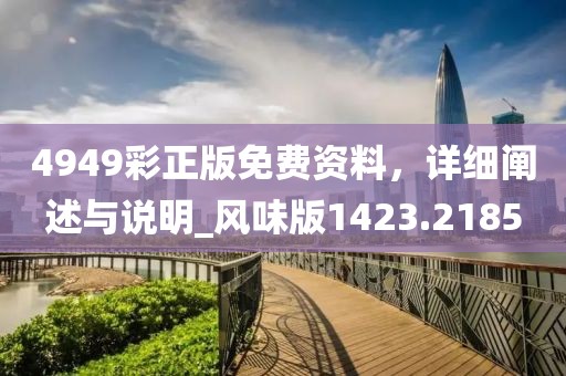 4949彩正版免費資料,詳細闡述與說明_風味版1423.2185