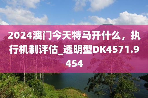 2024澳門今天特馬開什么,執行機制評估_透明型DK4571.9454