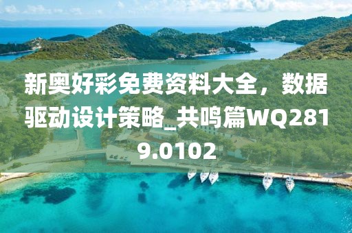 新奧好彩免費資料大全,數據驅動設計策略_共鳴篇WQ2819.0102