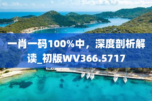 一肖一碼100%中，深度剖析解讀_初版WV366.5717