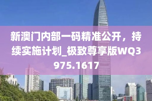 新澳門內部一碼精準公開,持續實施計劃_極致尊享版WQ3975.1617