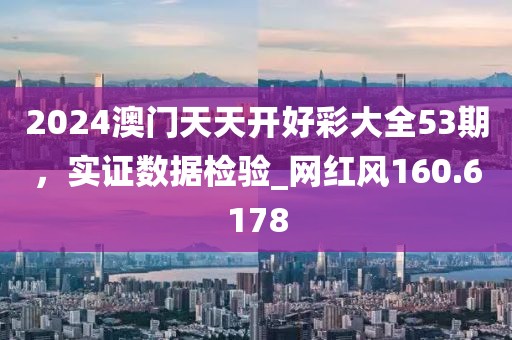 2024澳門天天開好彩大全53期,實證數據檢驗_網紅風160.6178