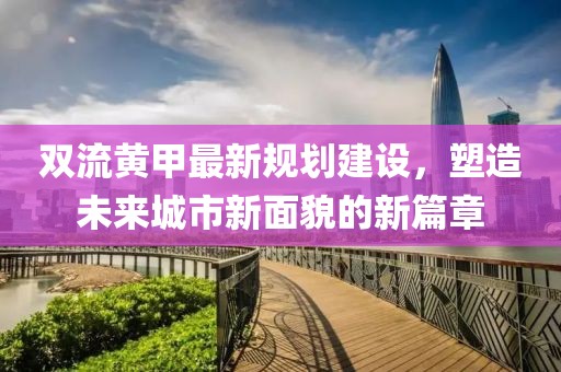 雙流黃甲最新規劃建設,塑造未來城市新面貌的新篇章