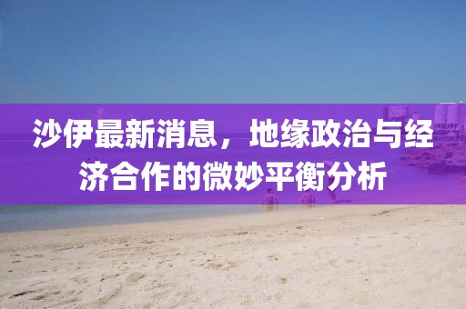 沙伊最新消息,地緣政治與經(jīng)濟(jì)合作的微妙平衡分析