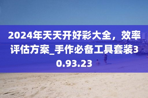 2024年天天開好彩大全,效率評估方案_手作必備工具套裝30.93.23