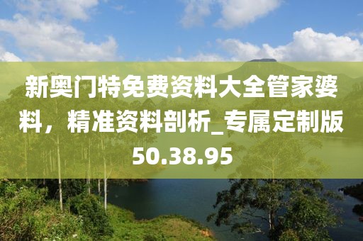 新奧門特免費資料大全管家婆料,精準資料剖析_專屬定制版50.38.95