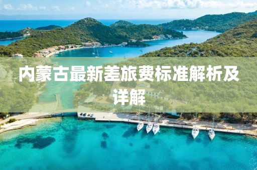 內(nèi)蒙古最新差旅費(fèi)標(biāo)準(zhǔn)解析及詳解