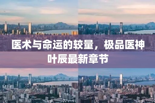 醫術與命運的較量,極品醫神葉辰最新章節