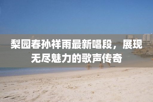 梨園春孫祥雨最新唱段,展現無盡魅力的歌聲傳奇