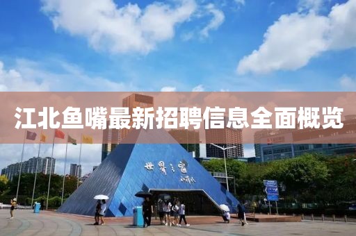 江北魚嘴最新招聘信息全面概覽
