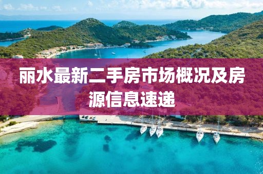 麗水最新二手房市場概況及房源信息速遞